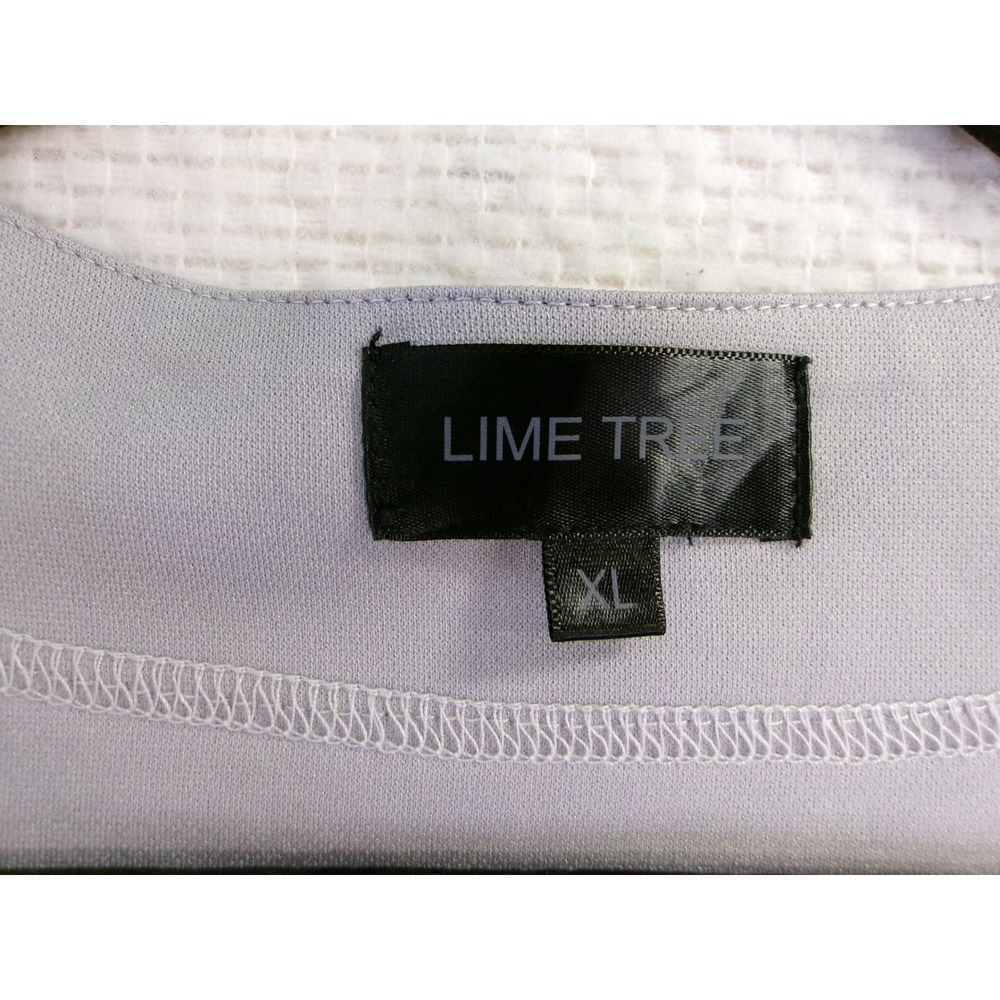 Lime Tree Mens XL Baseball Jersey Grey Los Angeles Script Button Up Athletic - Picture 4 of 6